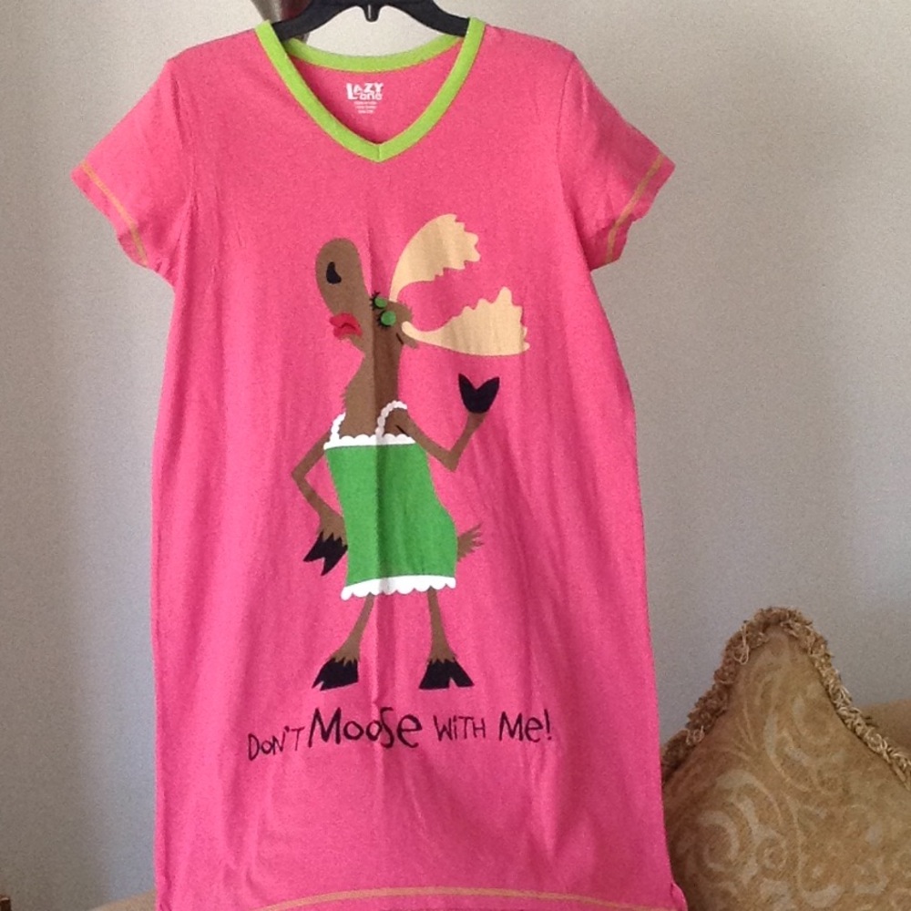 💕💚💕 Lazy One 'Don't Moose With Me' Night shirt